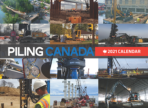 Piling Canada 2021 Calendar