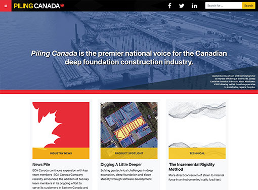 Piling Canada website
